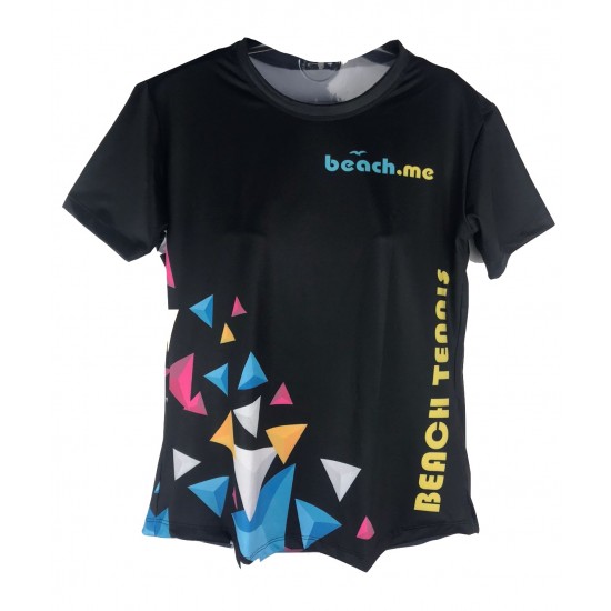 CAMISETA BEACH.ME ALEGRO W - PRETA/COLORS